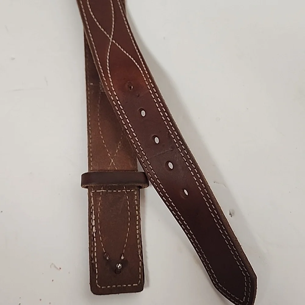 American Made AMISHMADEBELTS Brown Leather Size 40 Men's Belt